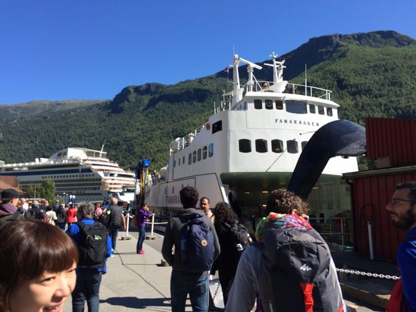 ノルウェー・ベルゲン「フィンランド→ノルウェー（新婚旅行）」の写真：お昼ー