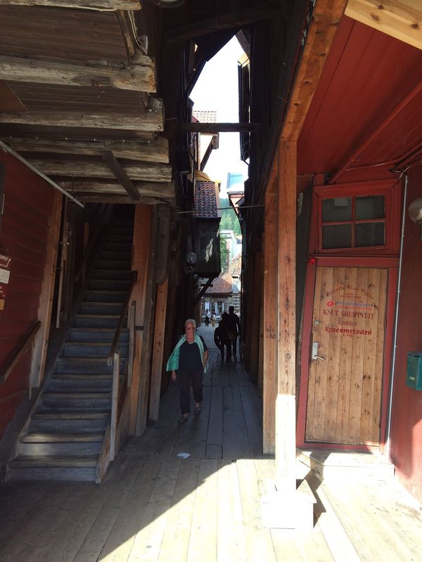 ノルウェー・ベルゲン「フィンランド→ノルウェー（新婚旅行）」の写真：街並み