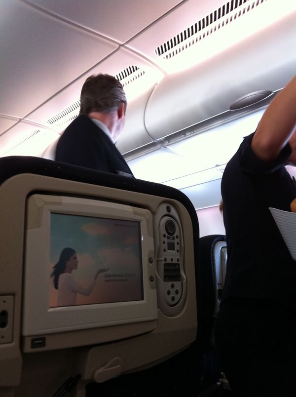 イタリア・ローマ「フランスイタリア周遊」の写真：格安チケットエコノミーで、12時間くらい...