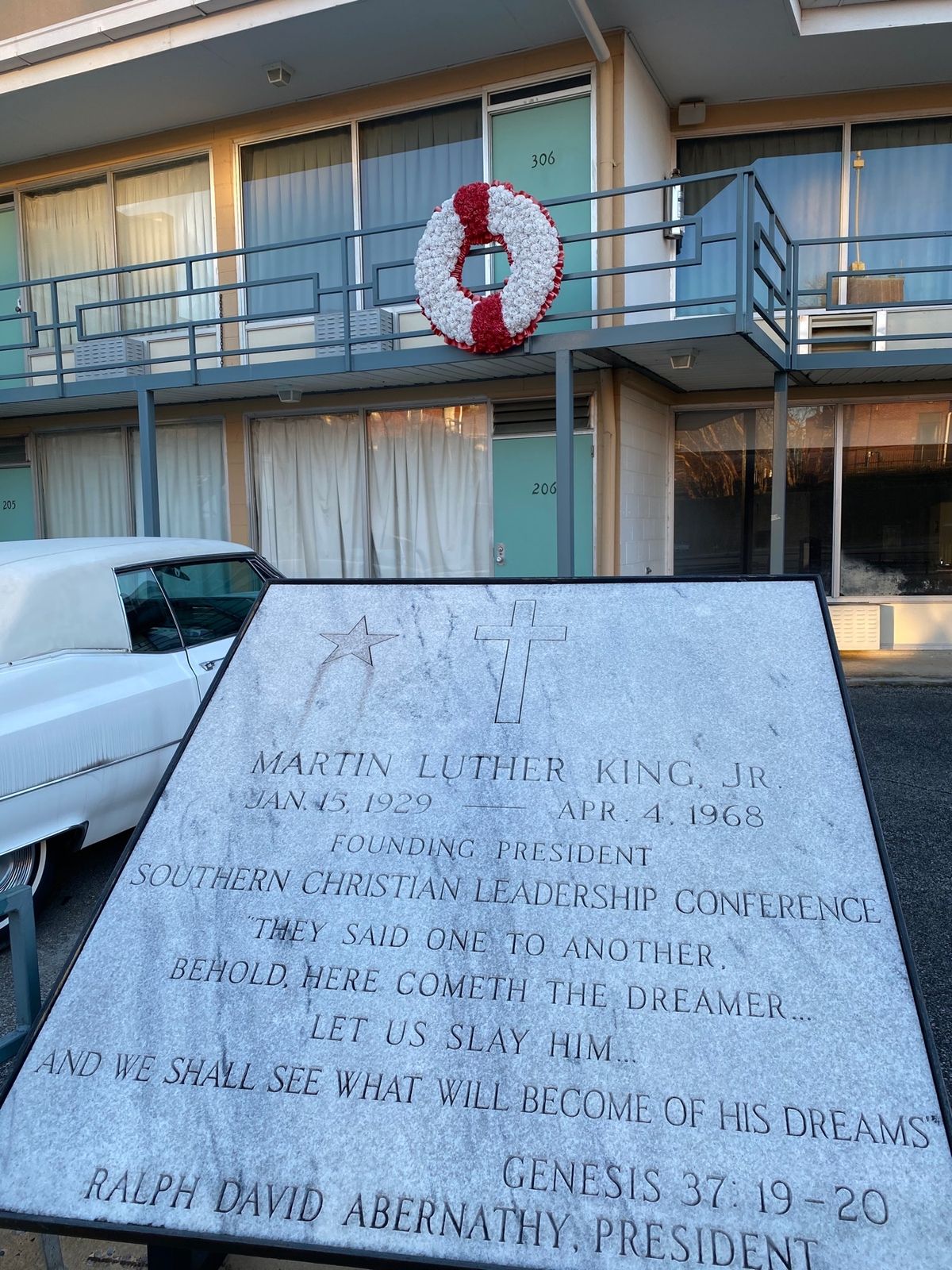 キング牧師暗殺の地ロレインモーテル
306号室は当時のまま保存されている....