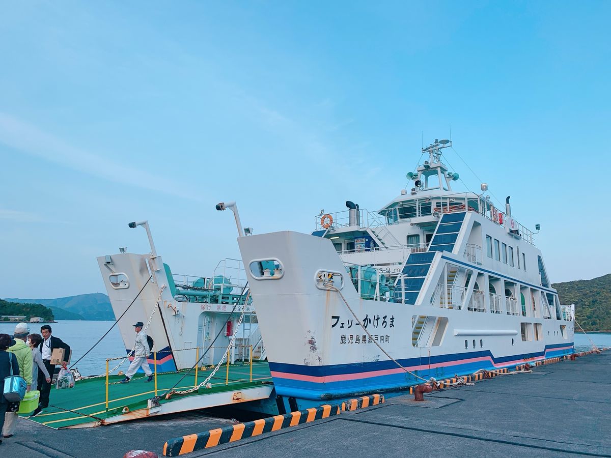 奄美旅行二日目は、古仁屋港からフェリーに乗って加計呂麻島へ。

街らしい街...