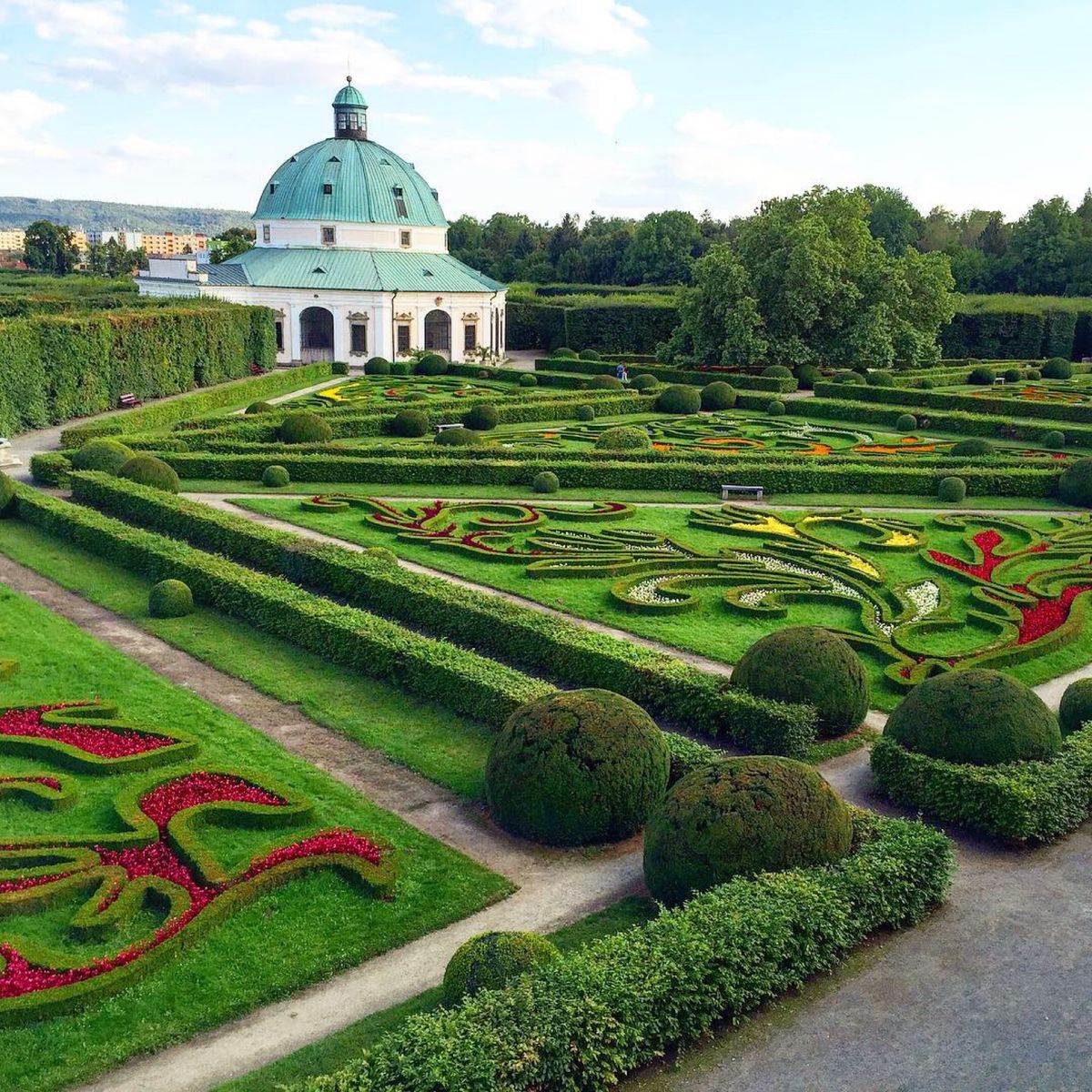 クロメルジーシュ、プラハの街並み、聖ヴィート大聖堂のステンドグラス、クロメ...