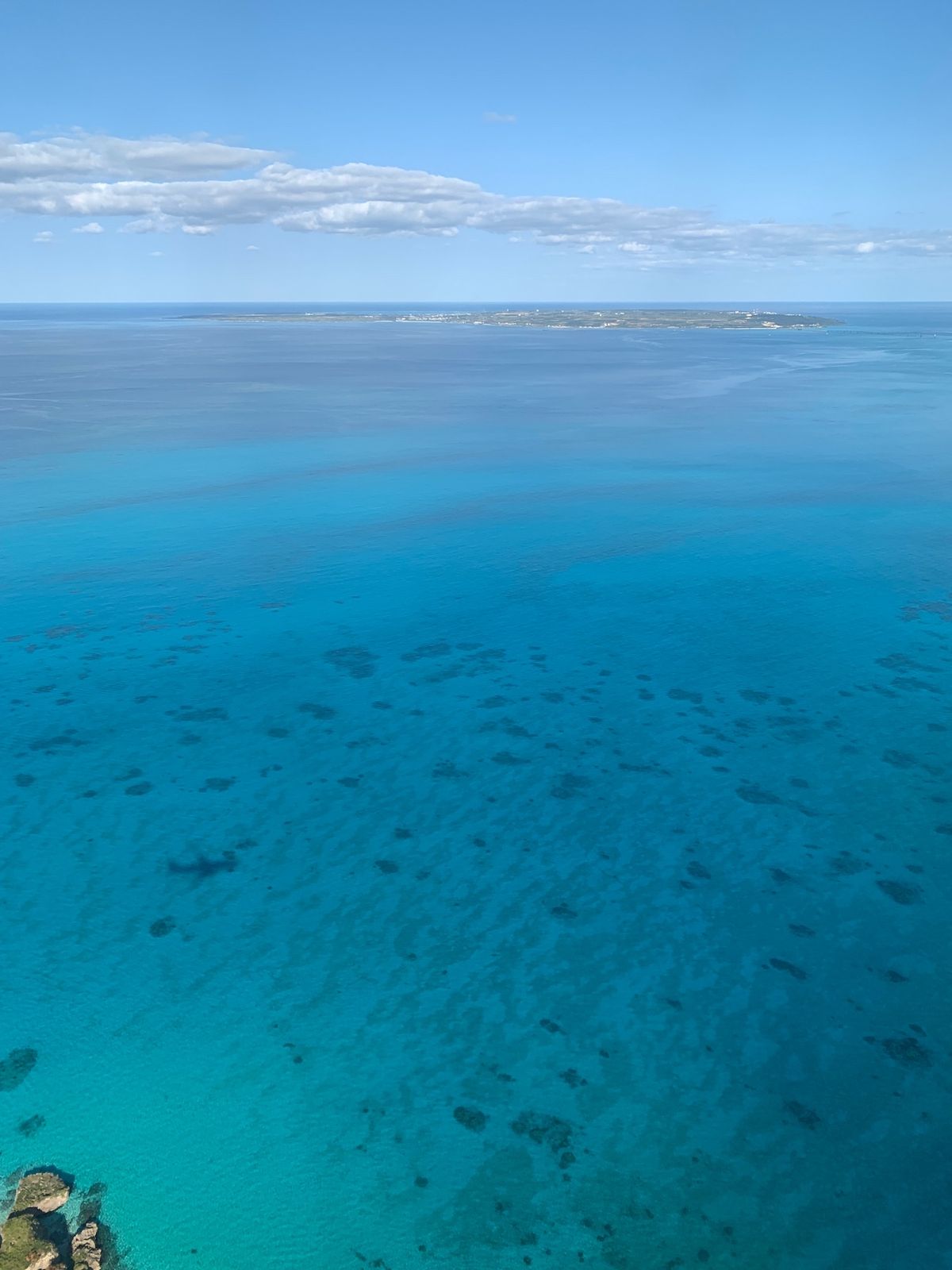 飛行機から見た宮古島