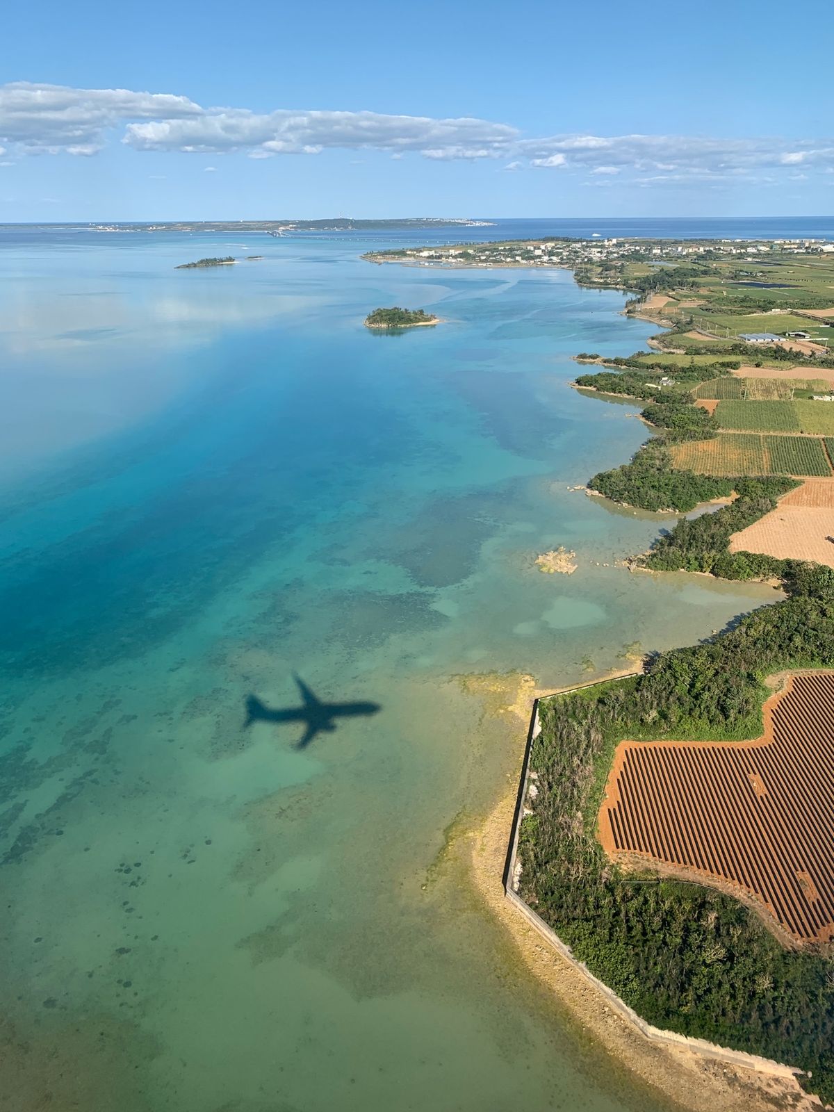 飛行機から見た宮古島