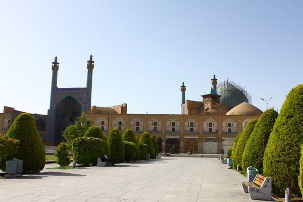 イラン・イスラム共和国「シルクロードを感じたくて」の写真：イスファハーン、イマーム広場。
どこから...