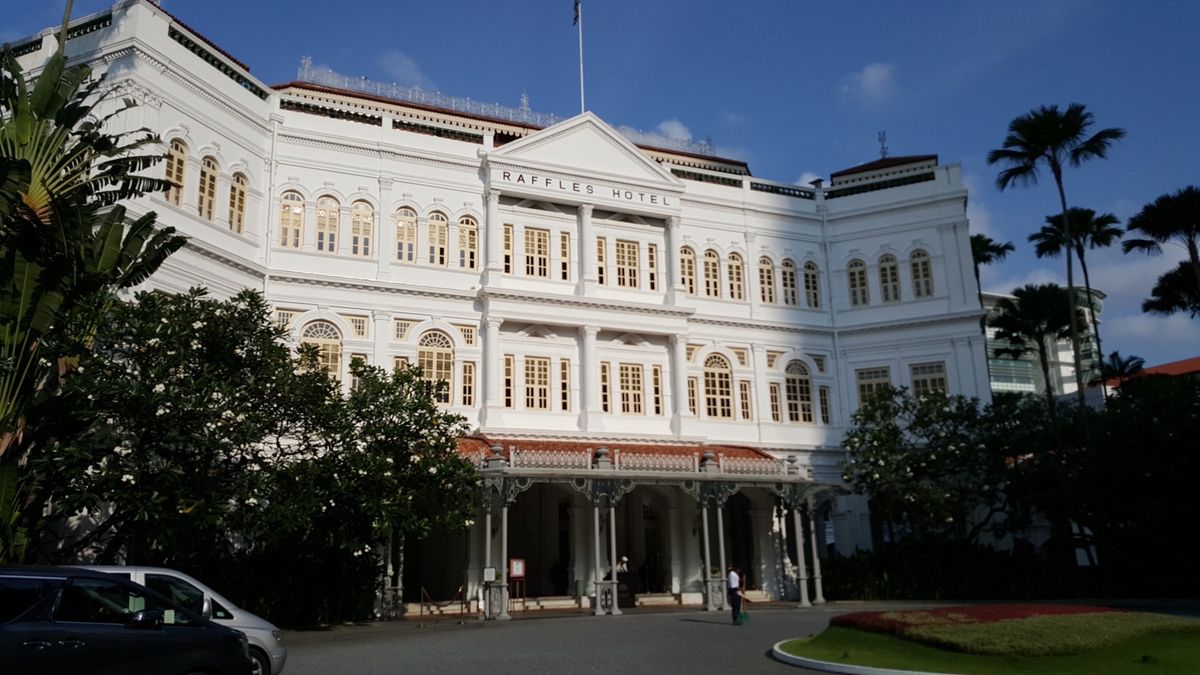 ラッフルズホテルと２５年前に宿泊したパンパシフィックホテル🏨