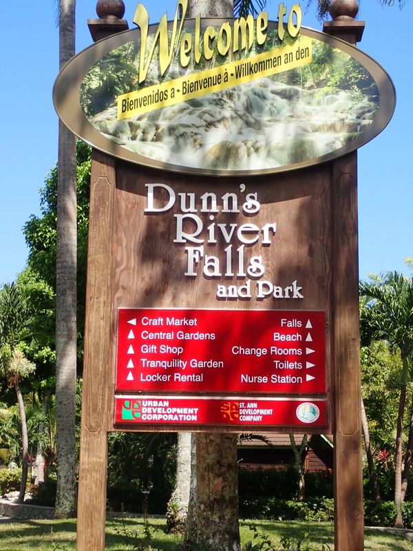 アメリカ(米国)「ディズニークルーズ&ウォルトディズニーワールドの旅」の写真：ジャマイカ　ダンズリバーの滝登り
みんな...