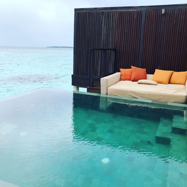 モルディブ「モルディブ」の写真：到着した日、生憎の雨