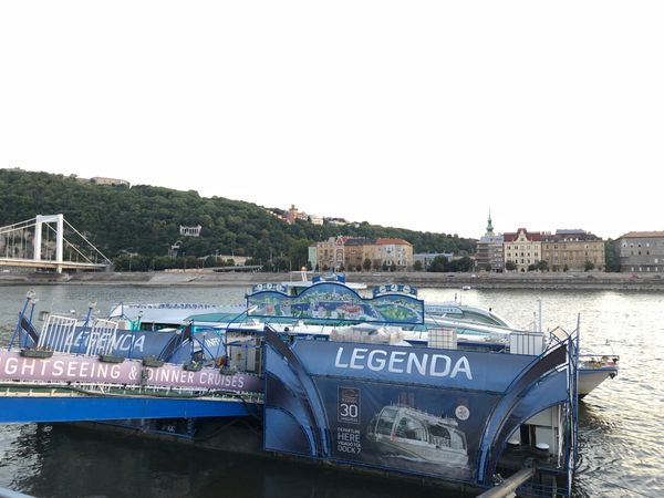 ハンガリー「ハンガリー　ブタペスト」の写真：ドナウ川クルーズで
川から見たブダの王宮...