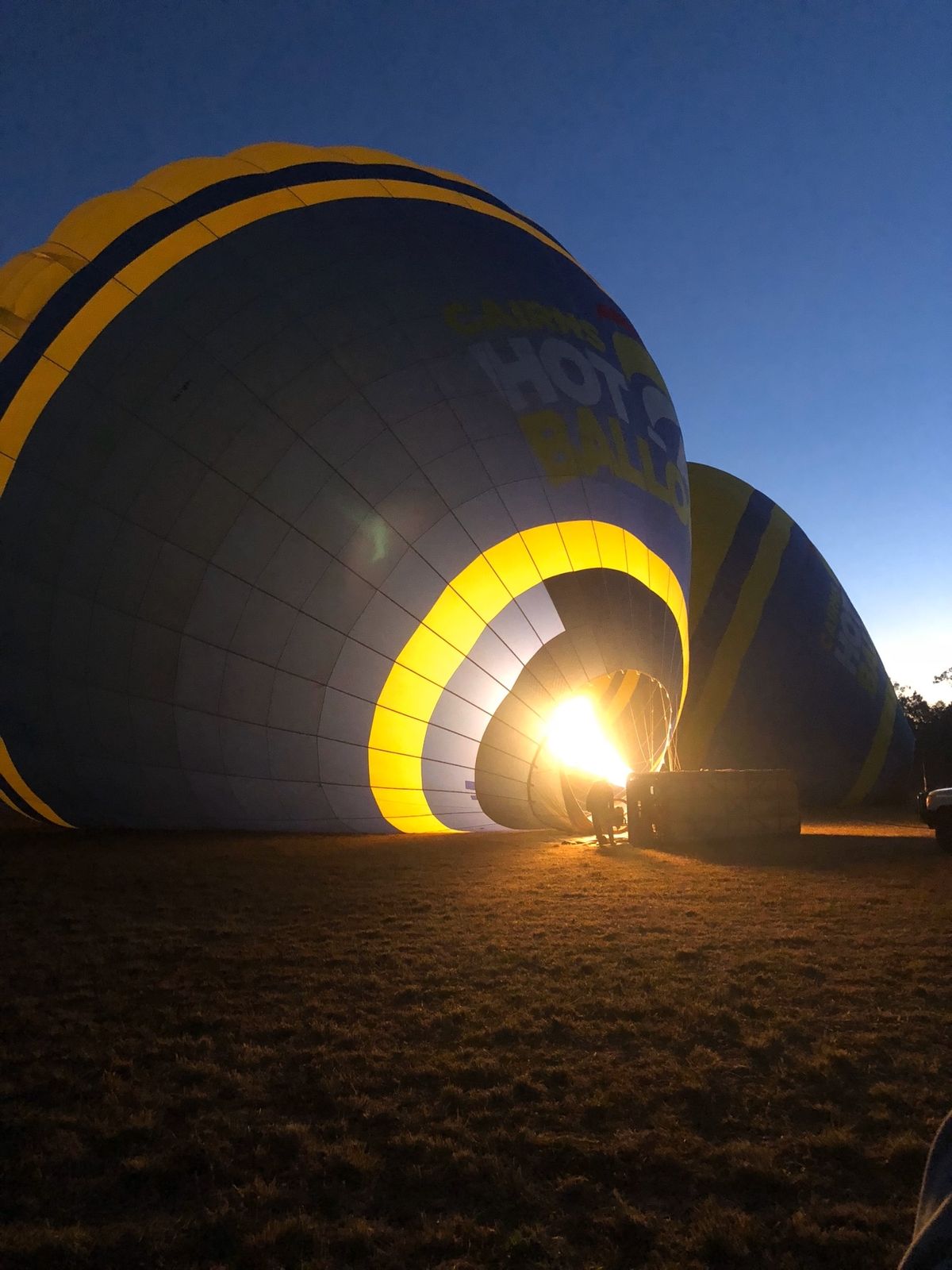 初めての気球:)
