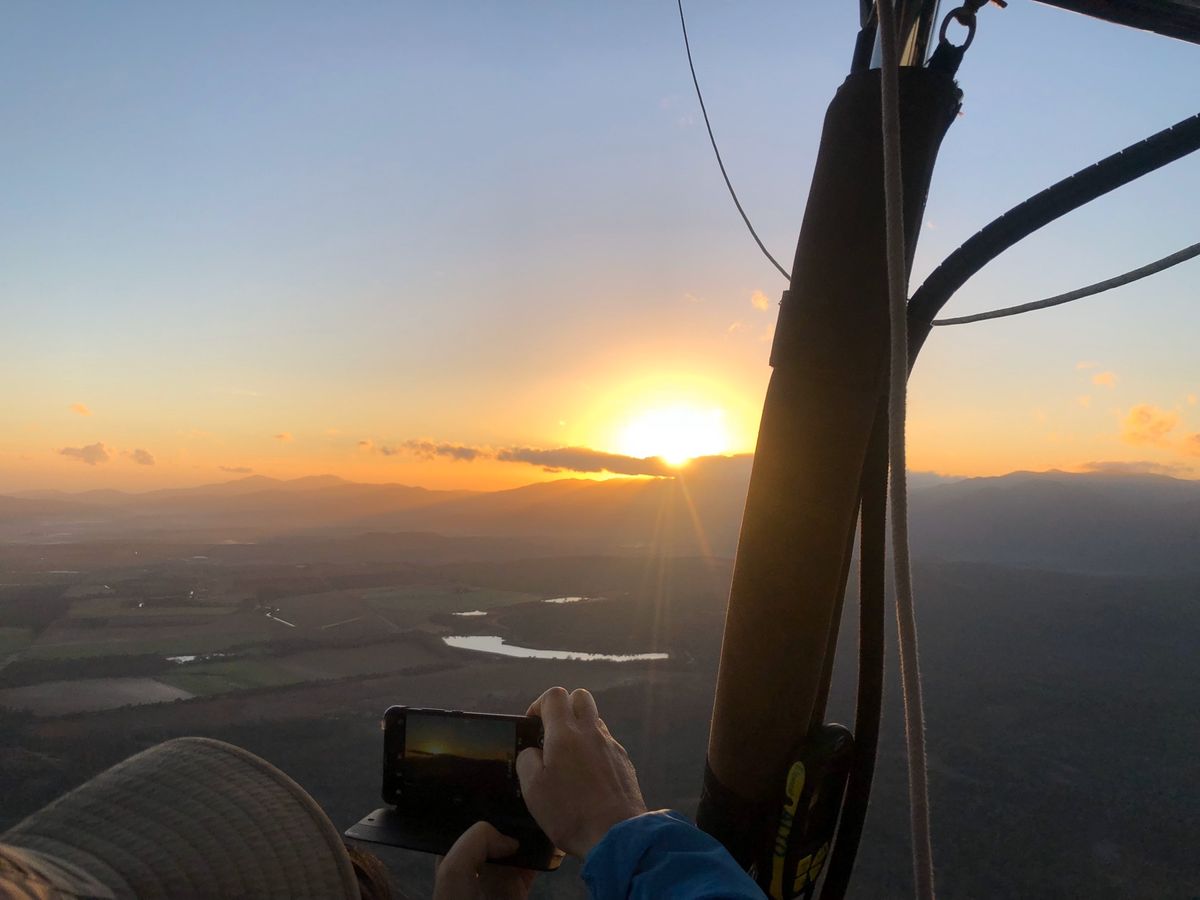 初めての気球:)