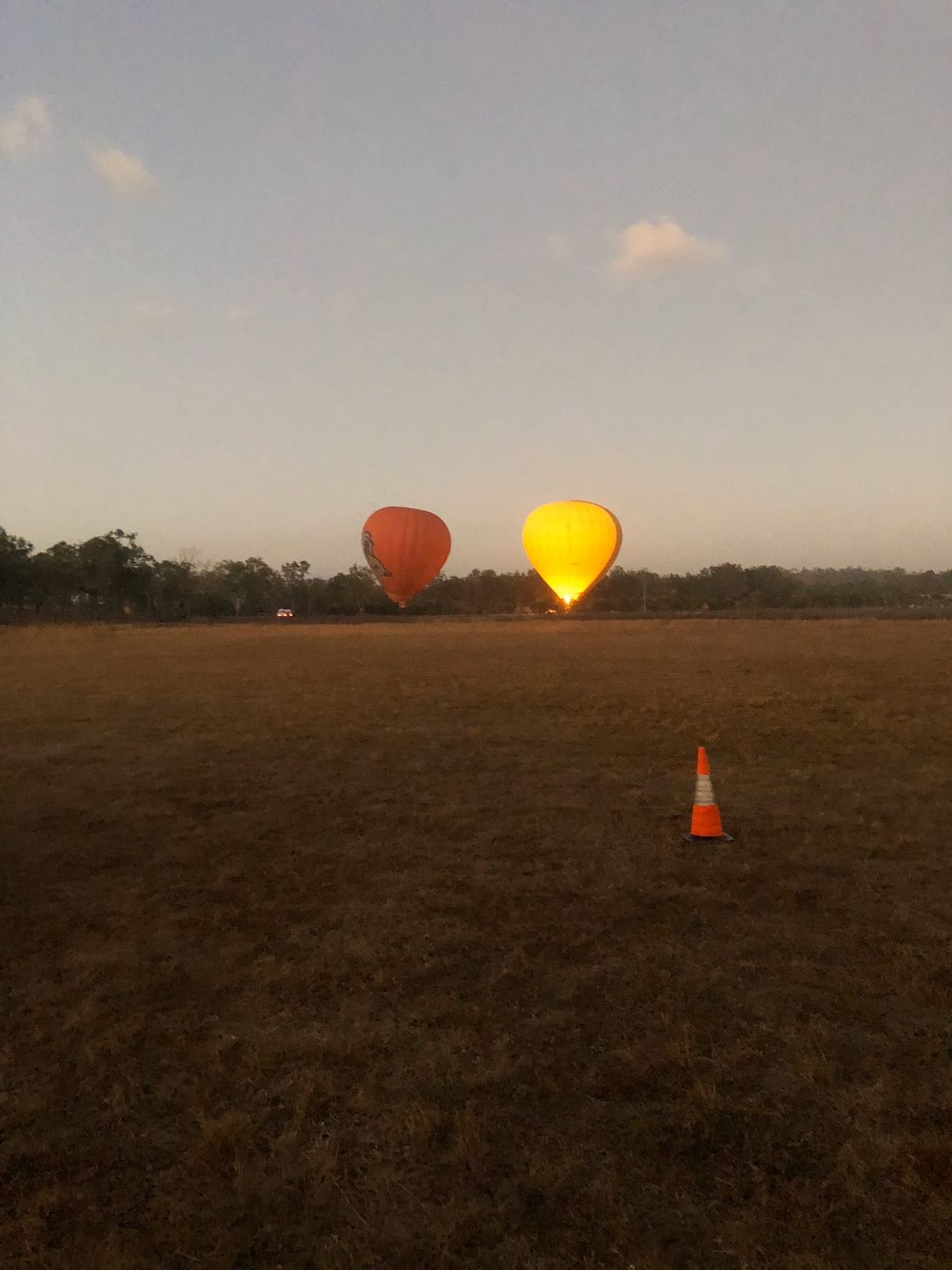 初めての気球:)