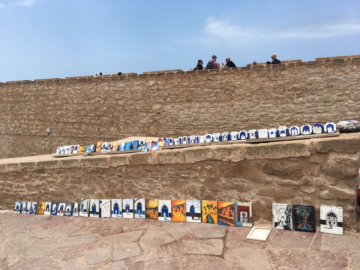 エッサウィラ。海外沿いの小さい街。マラケシュからそんなに離れてないのに雰囲...