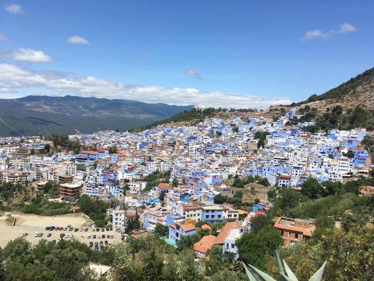 青い街並みで有名になったシャウエン。本名(？)はシャフシャフエン(←カタカ...