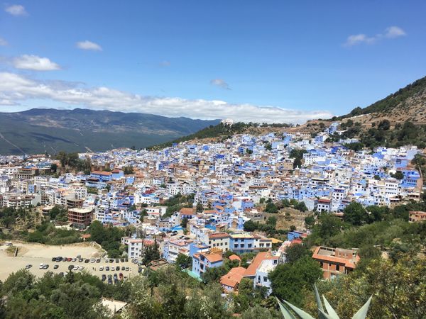 モロッコ「サラーム！Morocco」の写真：青い街並みで有名になったシャウエン。本名...