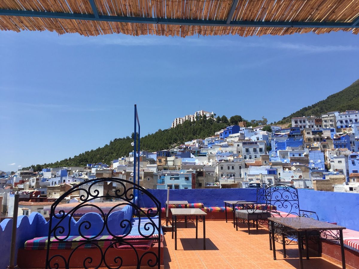 青い街並みで有名になったシャウエン。本名(？)はシャフシャフエン(←カタカ...