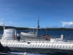 モーニングヨガしたり、アトランティスサブマンに乗船して海底探検！　台風にヒ...