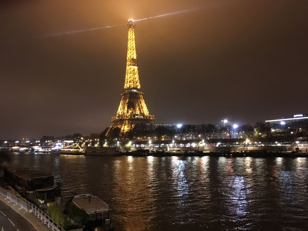 エッフェル塔。色がないところが特に好き。
夜になるとキラキラ。クリスマス前...