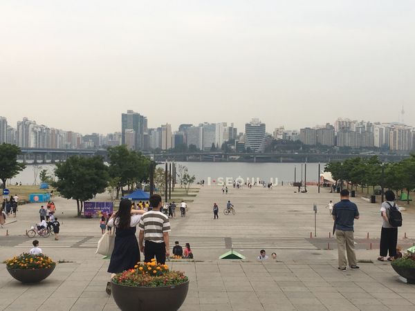 大韓民国 (韓国)「アンニョン！South Korea」の写真：ソウル行くと必ずいくヨイド。時期的に夜市...