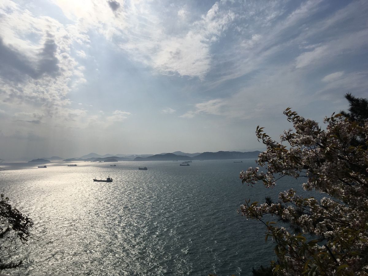 プサンのテジョンデ。海が一望出来る人気な観光地。ここも激混みだった。
プサ...