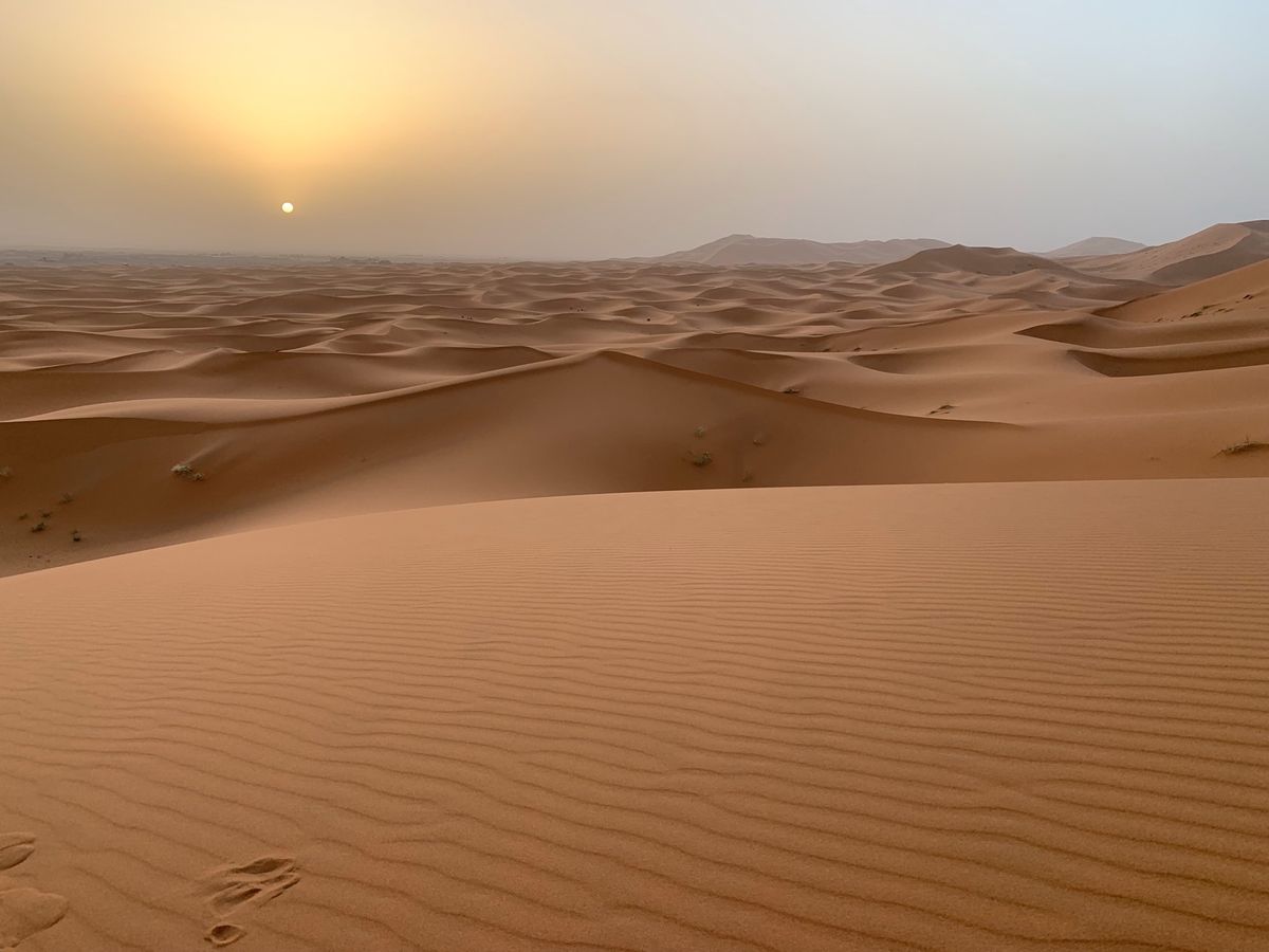 青い街シャウエン
サハラ砂漠の日の出