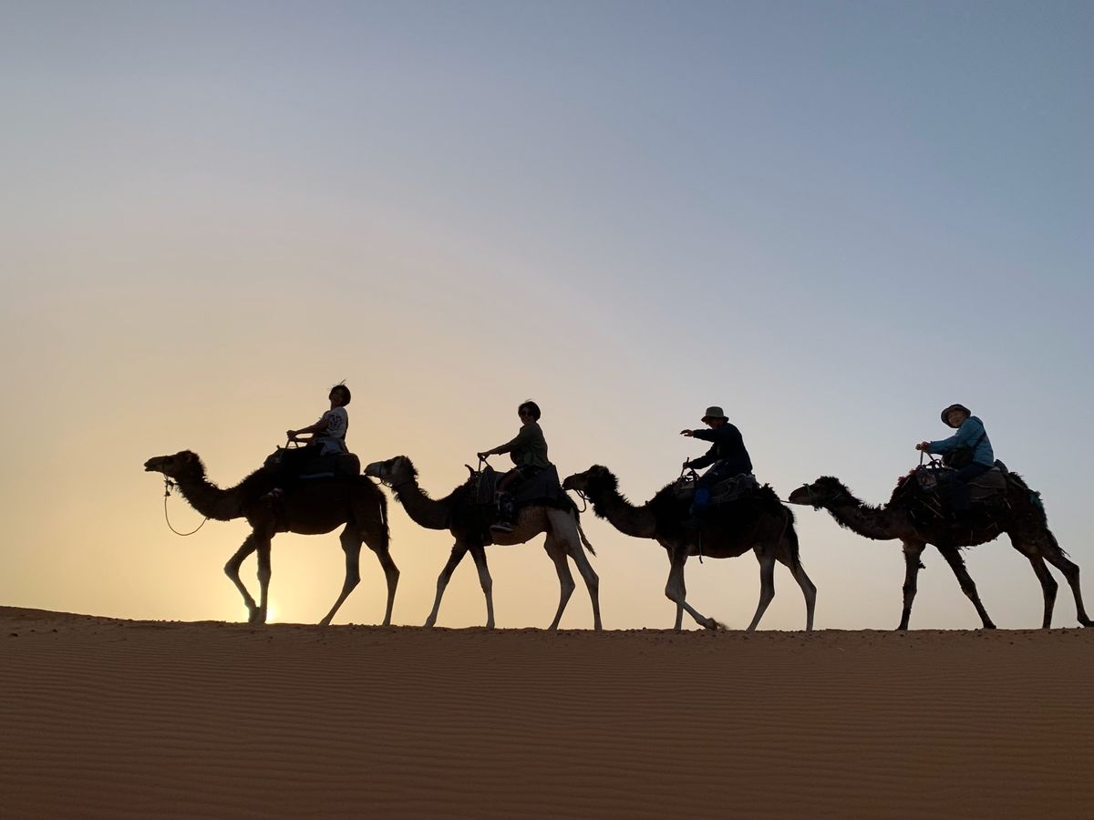 青い街シャウエン
サハラ砂漠の日の出