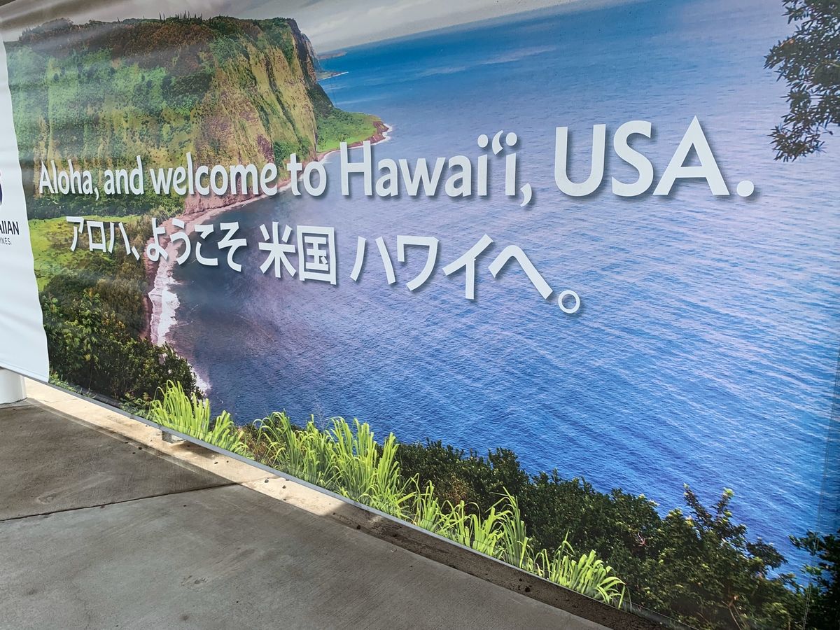ハワイ島へ到着
この日の天気は雨☔️
