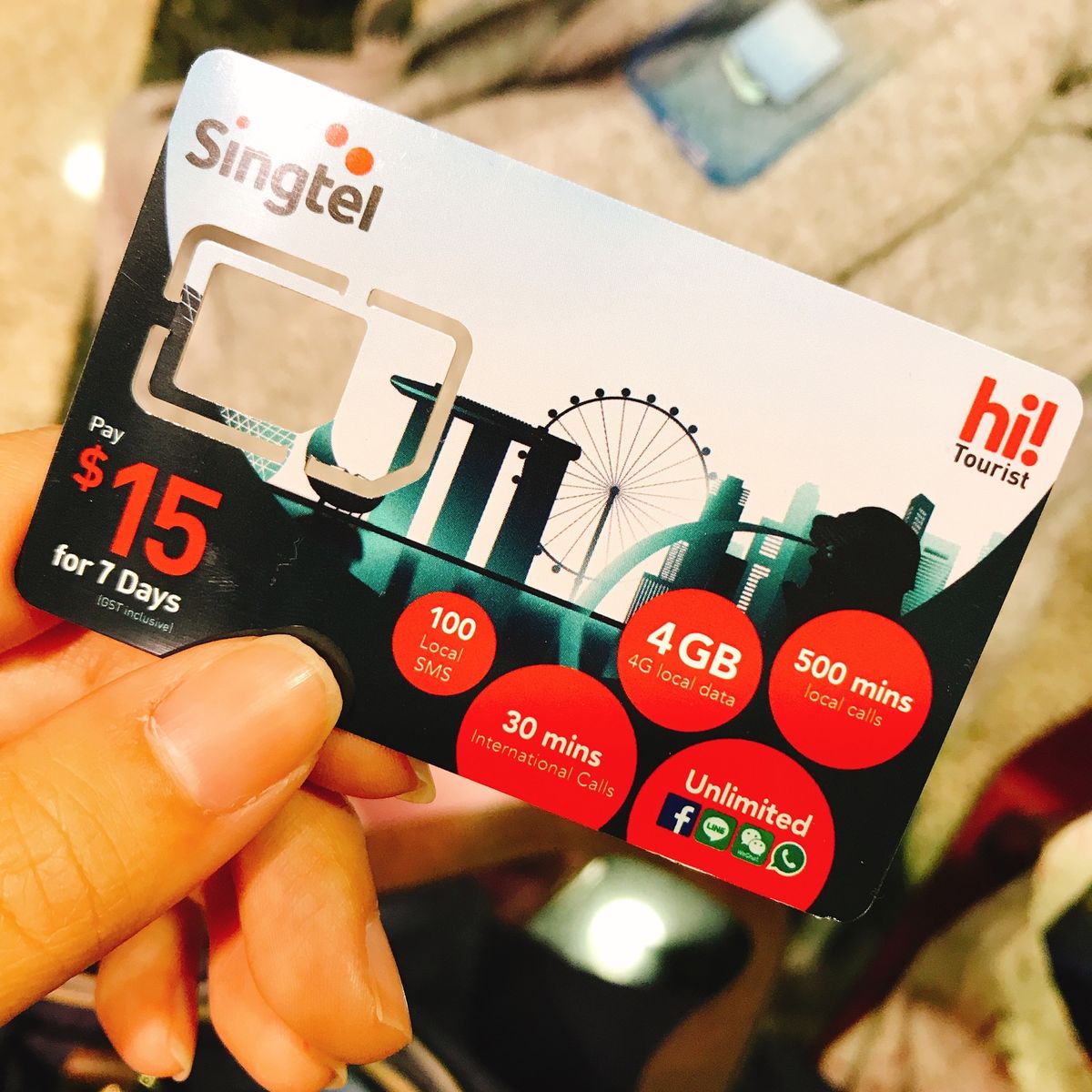 宿泊したアパートメントと
今回利用したSIMカード