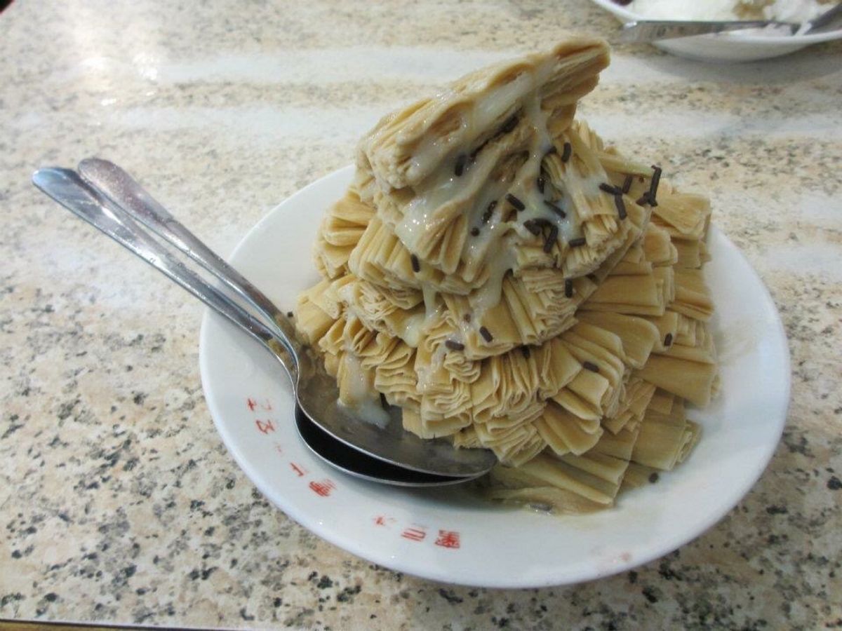 有名な観光地なのに大雨で人がいなかった…
台湾にもあった足湯。雨が止んだ隙...