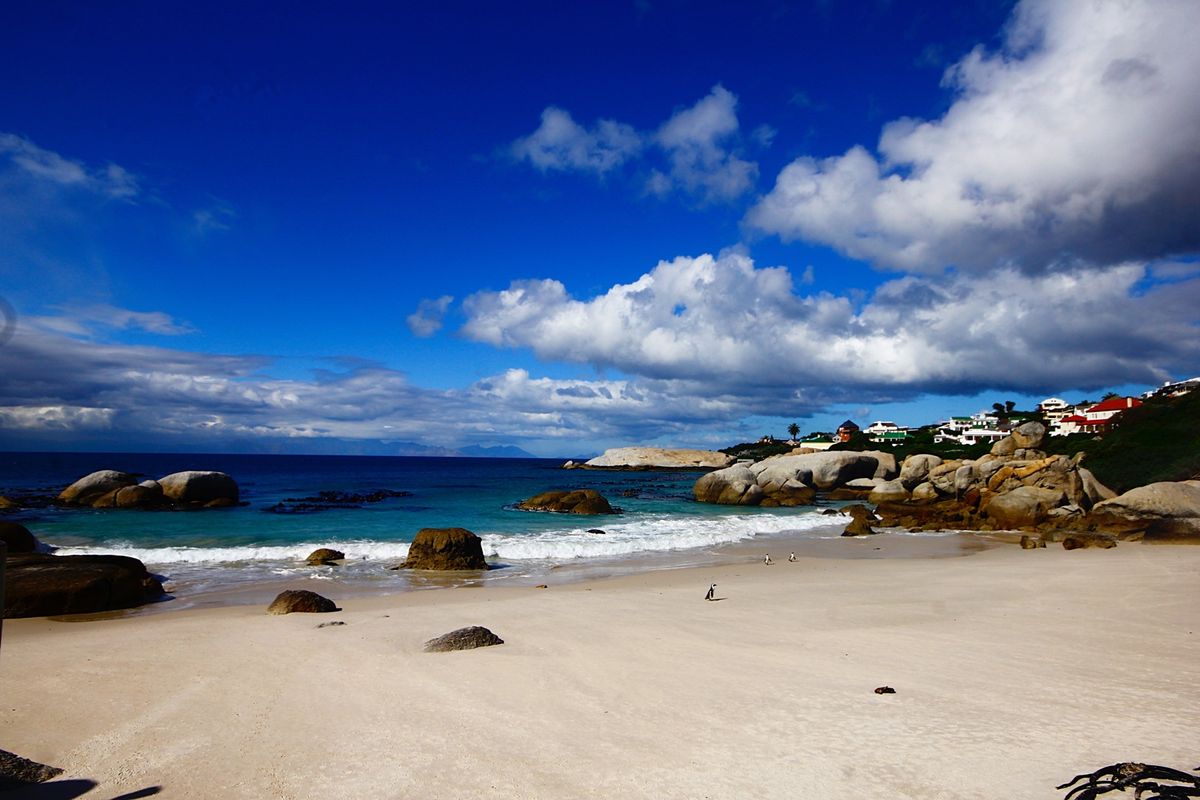希望峰までは山と海に挟まれた爽快なドライブルート🚙
ロベン島はマンデラさん...