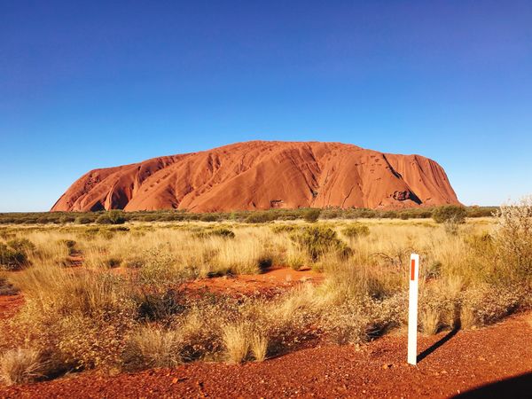 オーストラリア連邦・ウルル「2018 エアーズロック 」の写真：エアーズロック登ってたら日の入りの時間に...