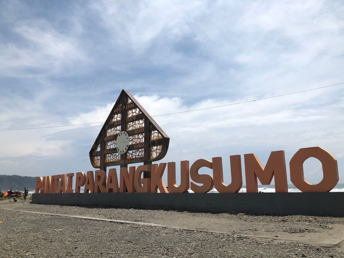 ジョグジャカルタの南の海沿いの宿
インド洋の夕焼けはキレイだった