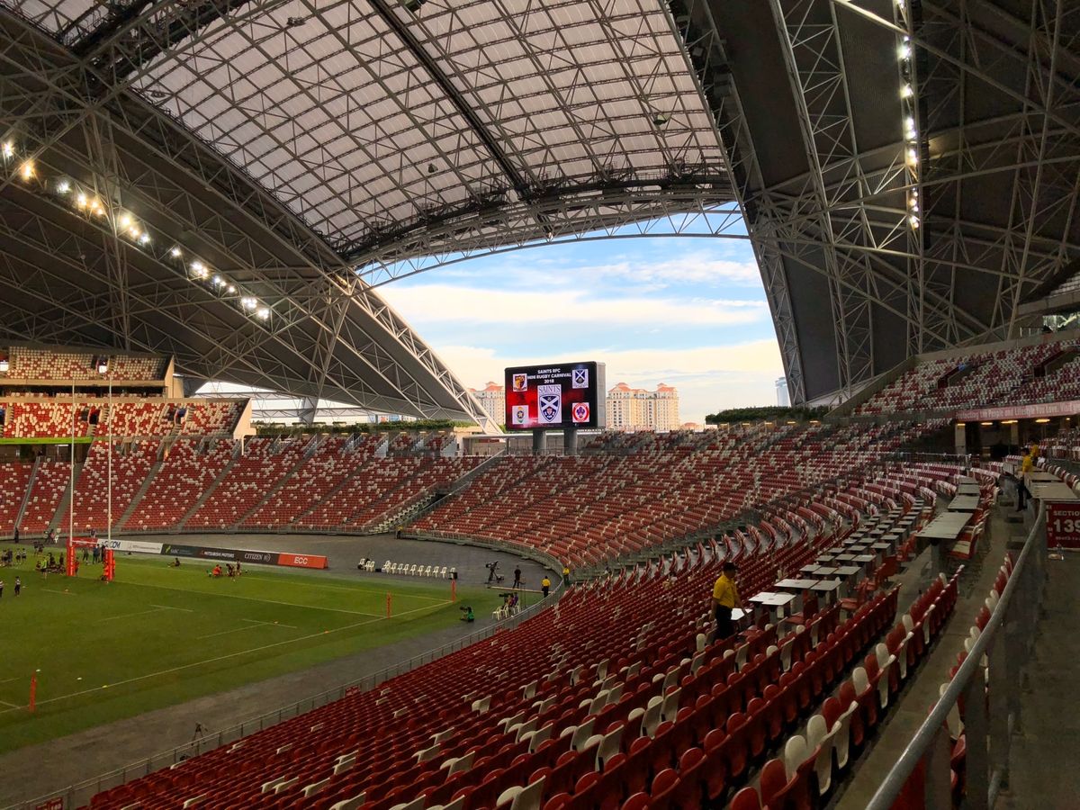 スーパーラグビー観戦
シンガポールの地で勝利！