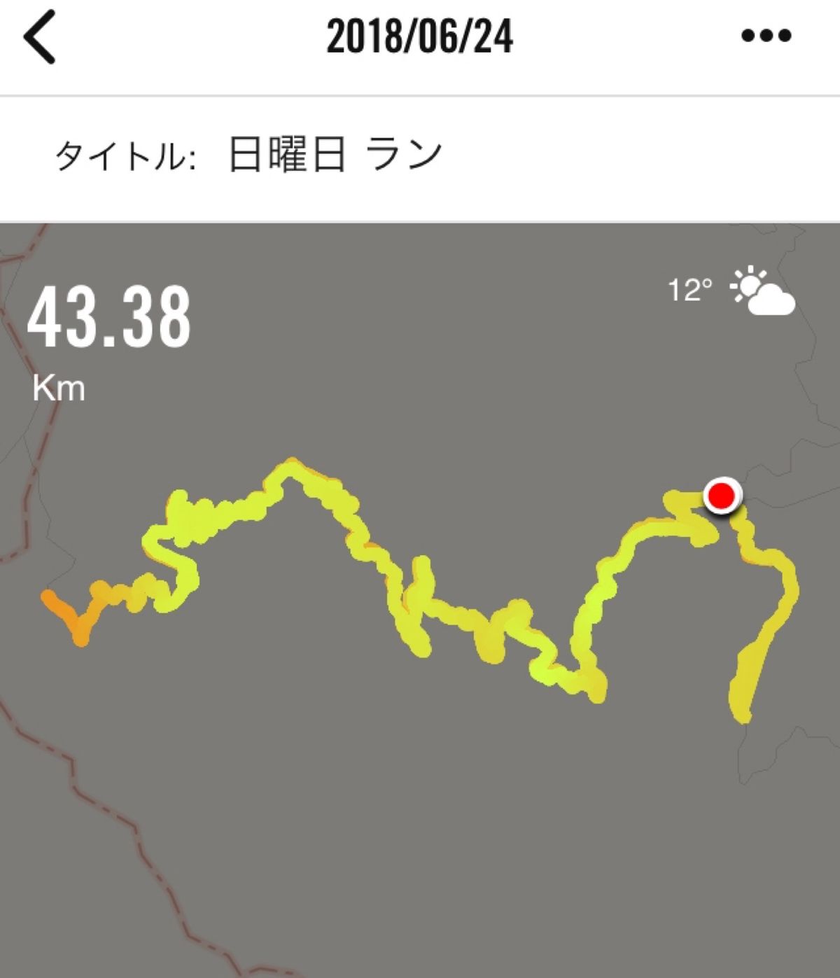 コースの中で雪の壁を走る🏃‍♂️