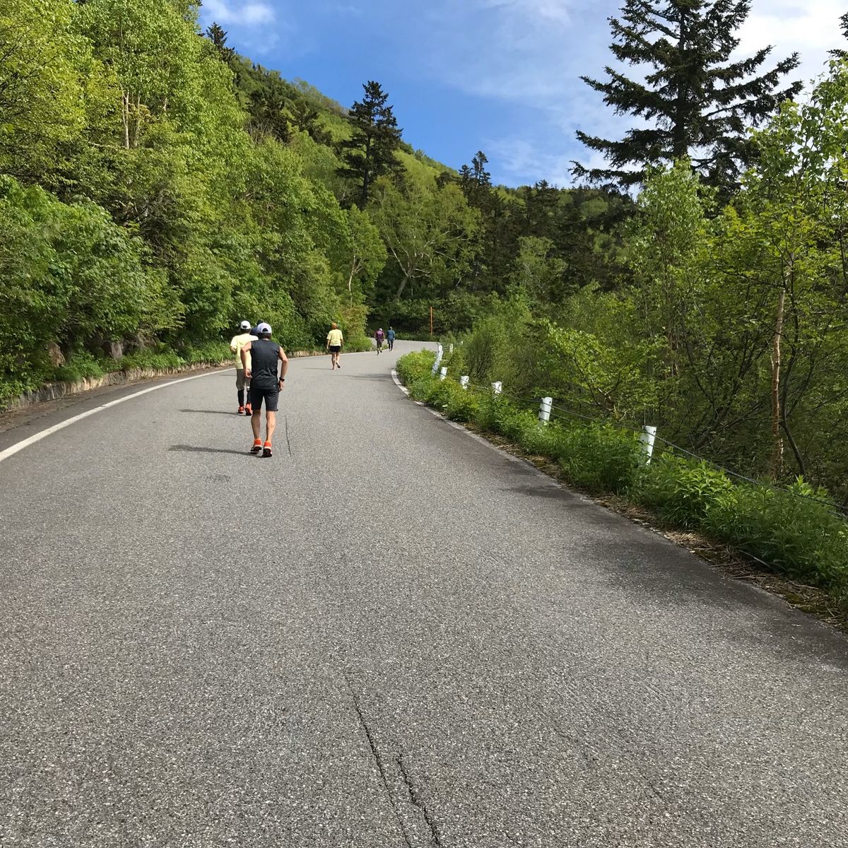 確か標高差1,200メートルのフルマラソン。