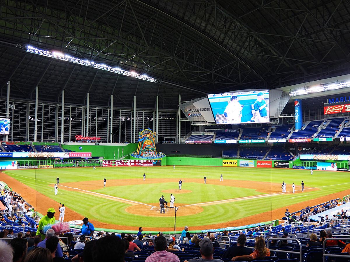 マイアミ マーリンズパーク
2015年当時、マーリンズにはイチローが在籍、...