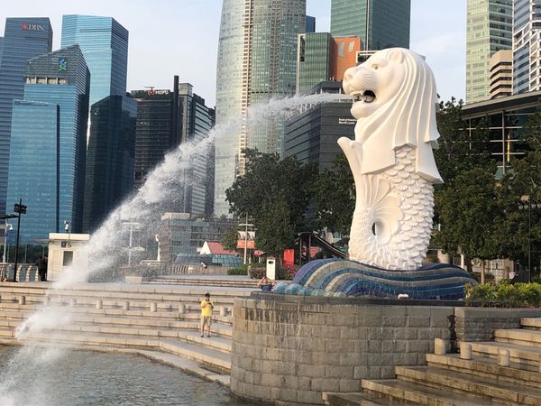 シンガポール「シンガポール旅」の写真：シンガポールのシンボル、マーライオン。ガ...