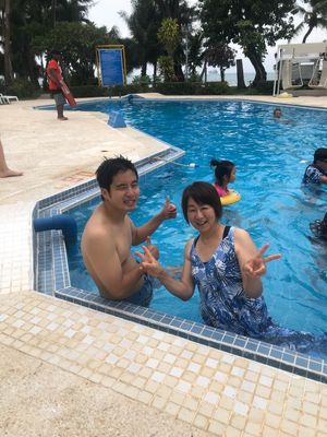 台風💨の影響で、離島ツアーは中止😭