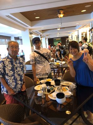 台風💨の影響で、離島ツアーは中止😭