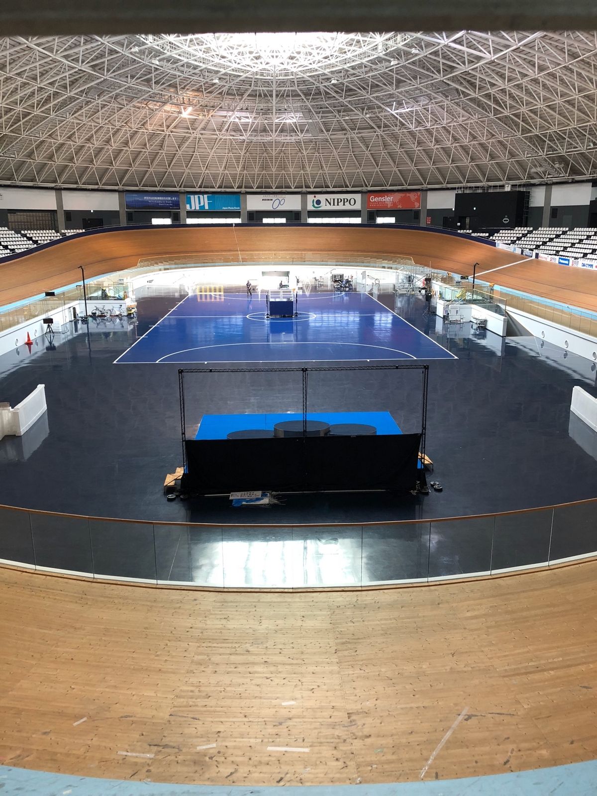 ２日目は、東京オリンピック自転車競技会場、伊豆ベロドロームを視察❗️