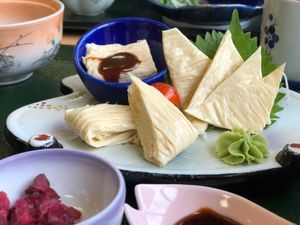 ゆば料理　ヘルシー‼️