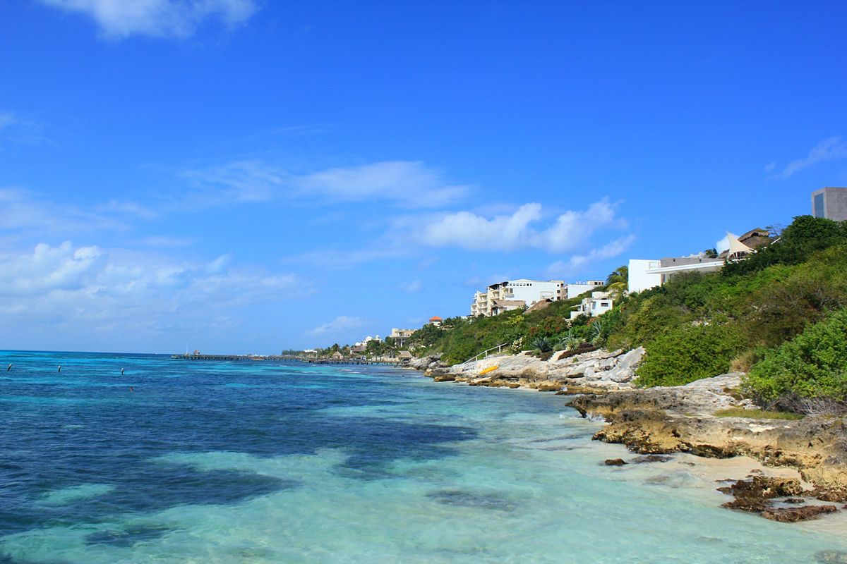 カンクンから日帰りで訪れたイスラムへーレス
カンクンの海も青くて美しいです...