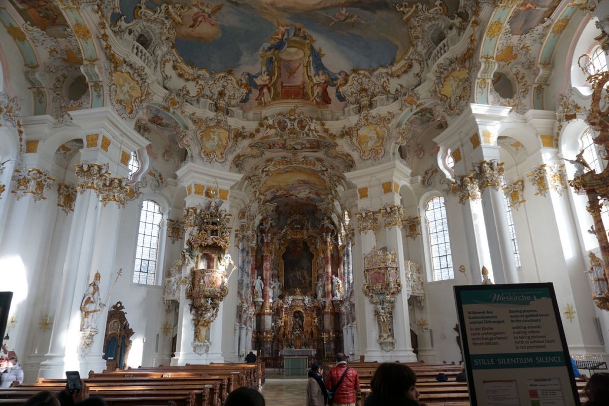 世界遺産ヴィース教会とキューエンホフ宮殿
もちろん定番のノイシュバンシュタ...