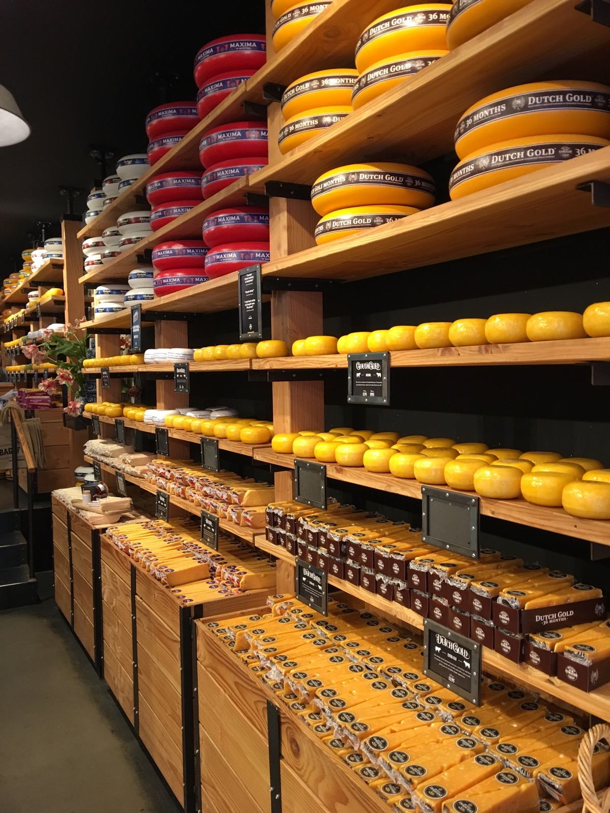 アムステルダム中央駅、傾きかけた古い建築、中世料理のレストラン、チーズ屋さん🧀