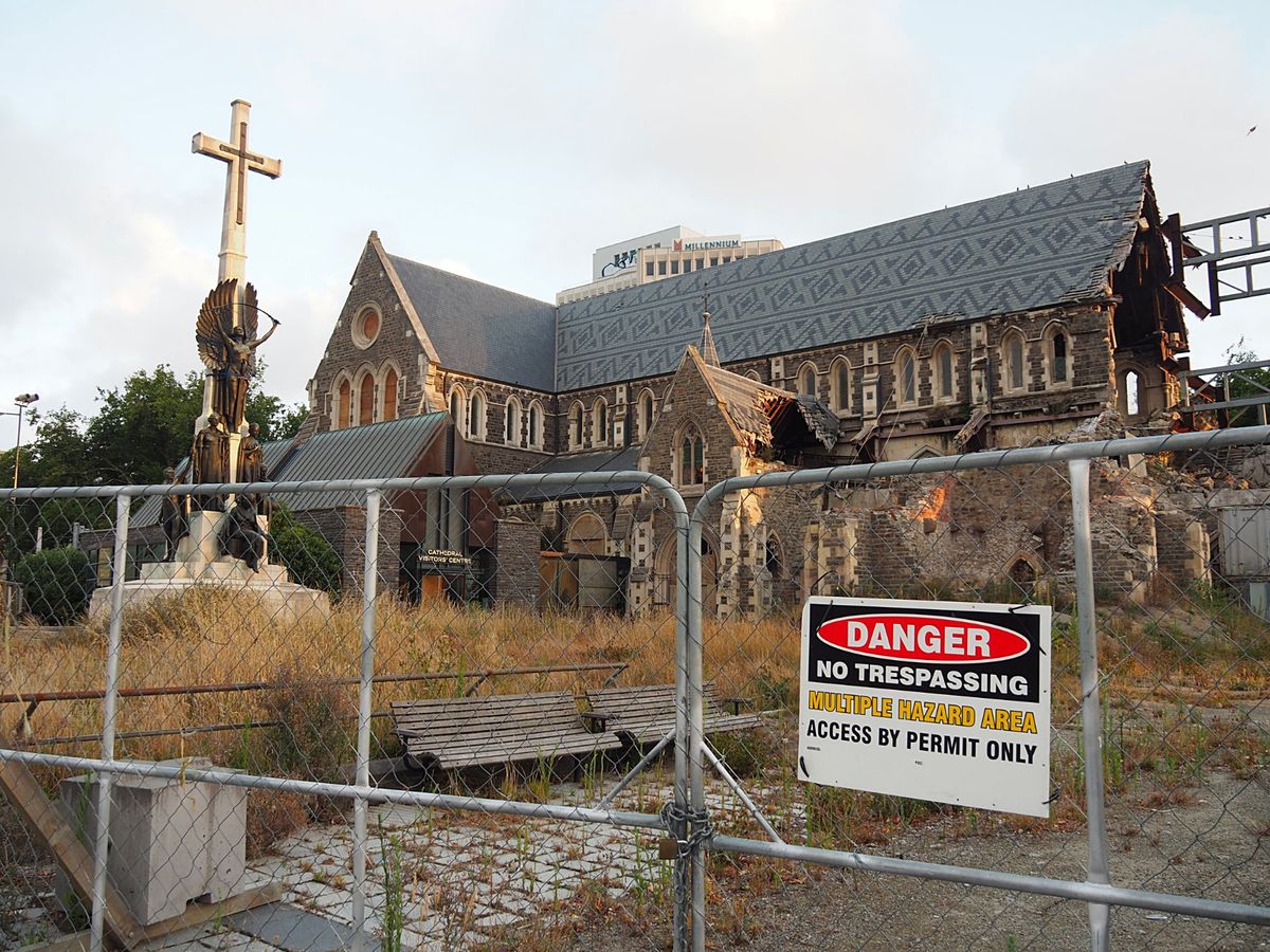 クライストチャーチ
2011年に発生した地震で損壊した大聖堂、一日も早い復...