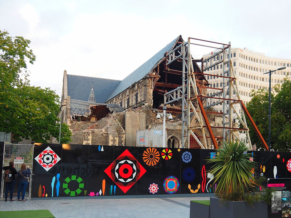 クライストチャーチ
2011年に発生した地震で損壊した大聖堂、一日も早い復...