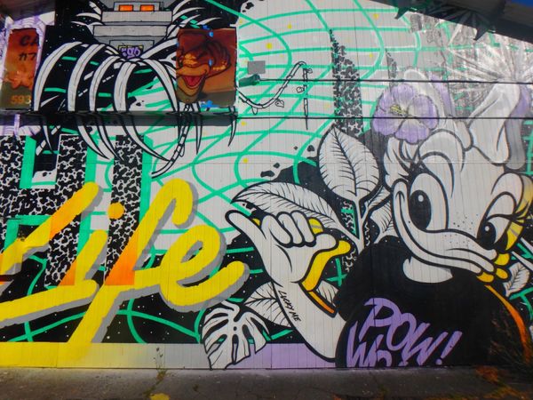 アメリカ(米国)・オアフ島「ハワイ2018」の写真：カカアコ壁画めぐり。