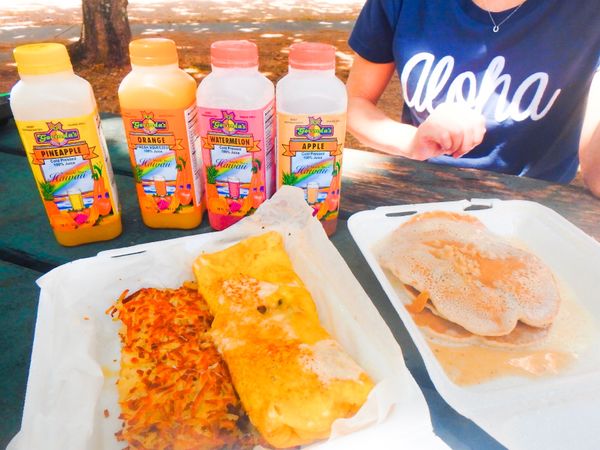 アメリカ(米国)・オアフ島「ハワイ2018」の写真：ブーツアンドキモズのパンケーキとオムレツ...