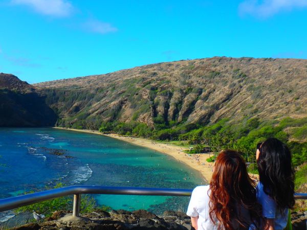 アメリカ(米国)・オアフ島「ハワイ2017」の写真：ハナウマ湾ははじめてきました。