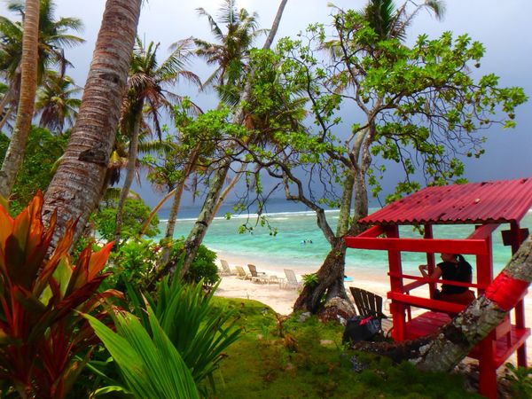 グアム・グアム「グアム旅行」の写真：ファイファイビーチにシュノーケルをしに、...